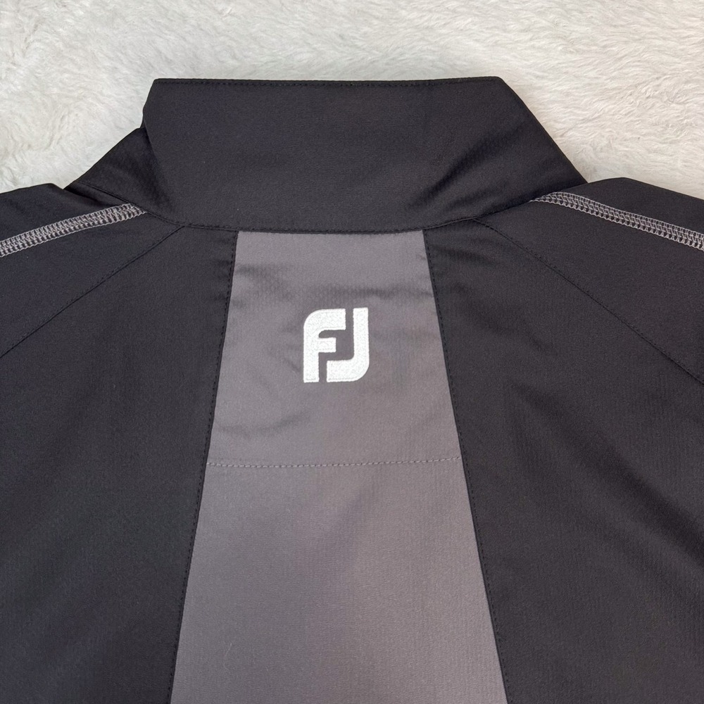 FootJoy FJ Sport Windshirt Mens XL Black Gray Half Zip Golf Pullover 32609 EUC - Picture 6 of 11